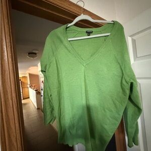 Torrid Bright Green V-Neck Sweater